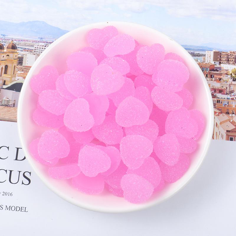 Candy Love Decor For Slime Charms Sprinkles Polymer Filler Addition Slime Accessories Toys Lizun Model Clay Kit For Children: 5Pcs Pink