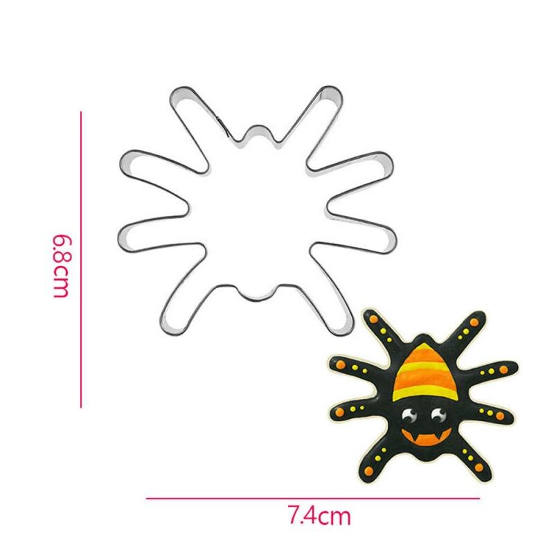 3D Cartoon Vorm Cookie Biscuit Diy Mold Rvs Cake Fondant Mold Keuken Bakvorm Cutter Tool Voor Halloween Decor