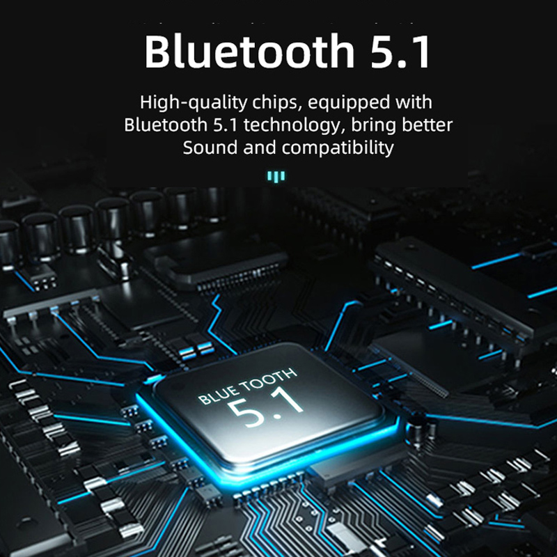 EARDECO EarHook Bluetooth 5.1 Headphones Wireless Earphones Waterproof Sport Single Headset with Microphone Charging Case