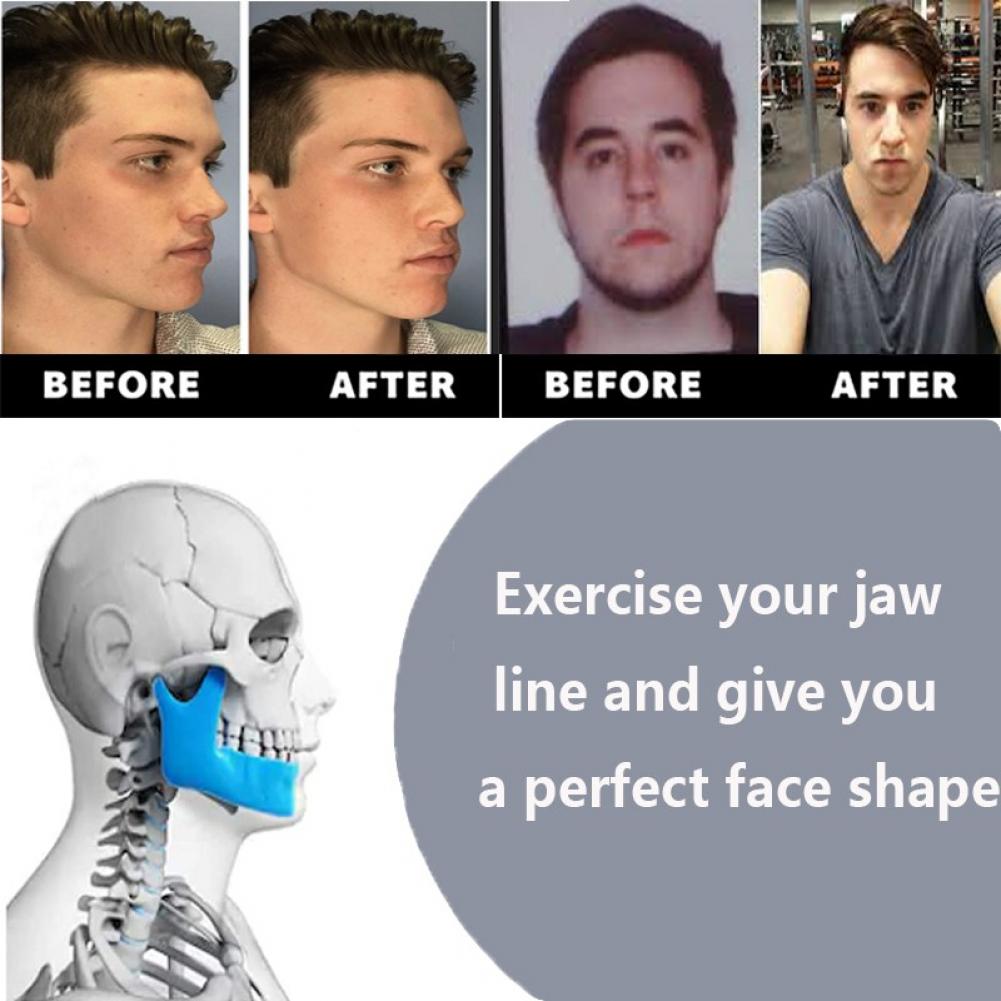 Siliconen Facial Chew Muscle Exerciser Fitness Bal Kaaklijn Onderkaak Trainer Fitness Тренажер Для Скул