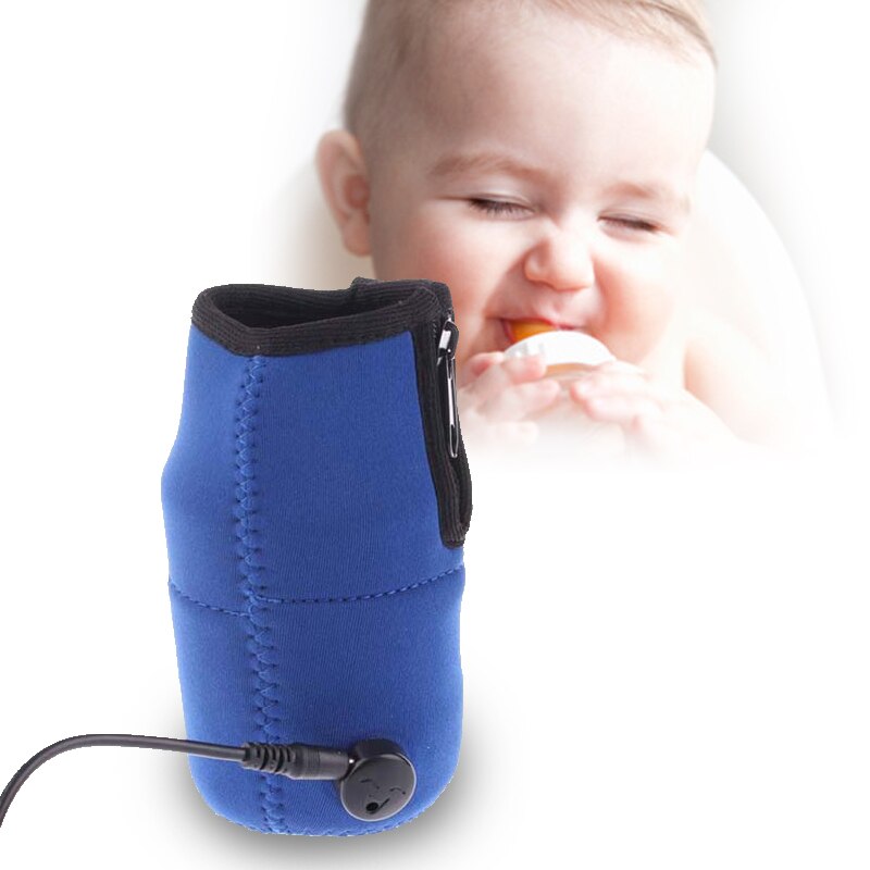 Draagbare Usb Melk Water Warmer Thermostaat Reizen Wandelwagen Geïsoleerde Tas Baby Care Veiligheid Fles Heater Kindervoeding Outdoor Cup