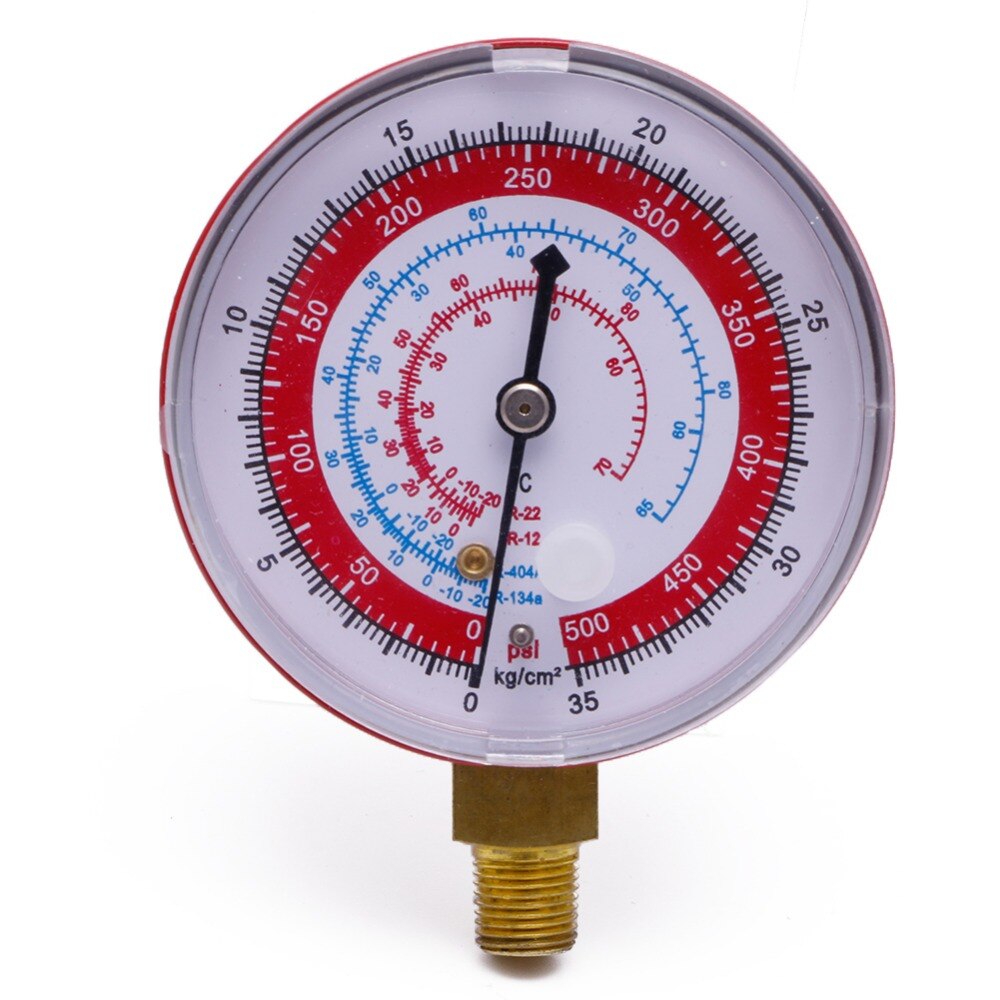 Red Air Conditioner R404/R134A/R22 Refrigerant High Pressure Gauge PSI KPA qiang