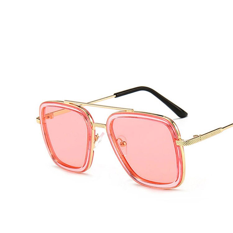Stijl Iron Man Frame Baby 3-10 Jaar Jongens & Meisjes Zonnebril UV400 Cool Golden Metalen Bril vintage Oculos De Sol N469
