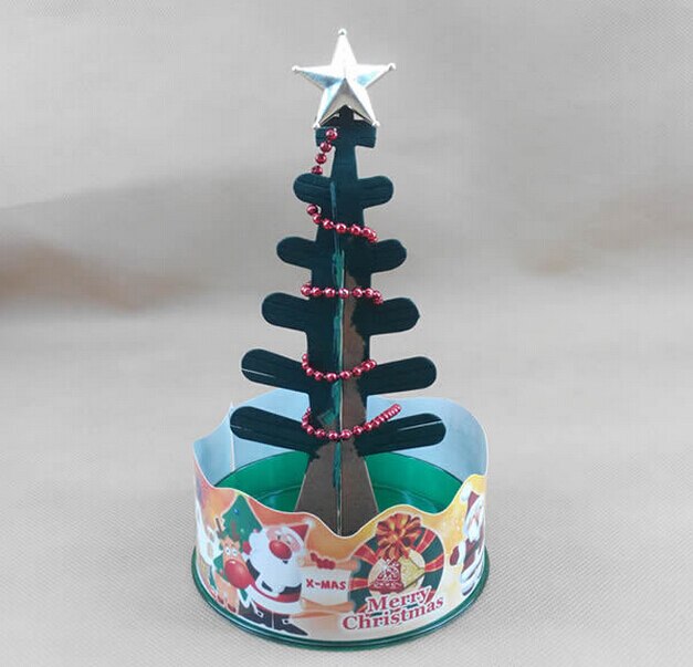 Miracle croissant arbre de noël bricolage vert visuel comme par magie cultiver des cristaux de papier arbre magique cultiver des arbres de noël