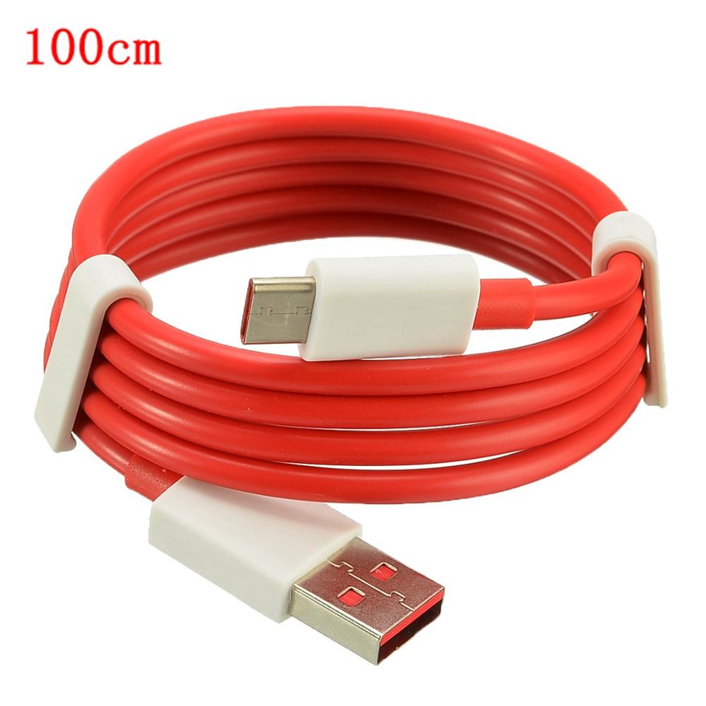 Für One plus 3T 3 6T 6 5T 5 Ladegerät Kabel Usb 3.1 Typ C Dash Kabel Typ -C 4A Schnelle Lade Power Daten USB-C Kabel 100/150/200cm: Red 100cm