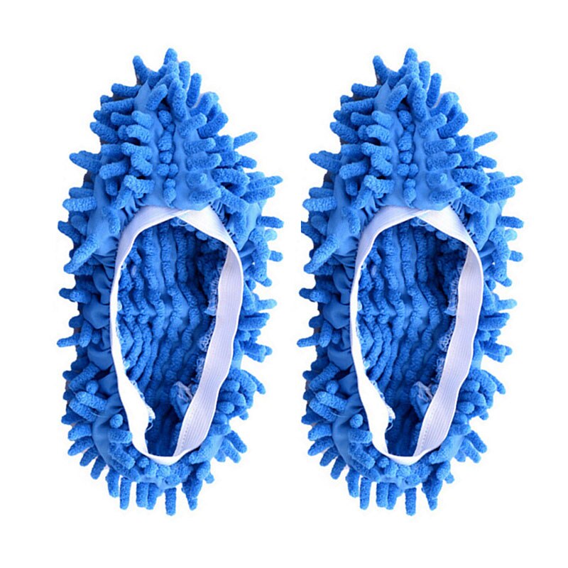 Limpador de assoalho de microfibra, pantufa preguiçosa para limpar sapatos, pano espanador, 1 peça