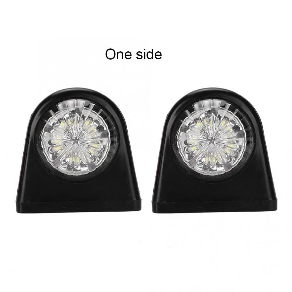 Side Marker Light 10-30V Car Truck LED Marker Light Rubber Plastic Double Side Indicator Lamps Red White for Trailer Lorry Van