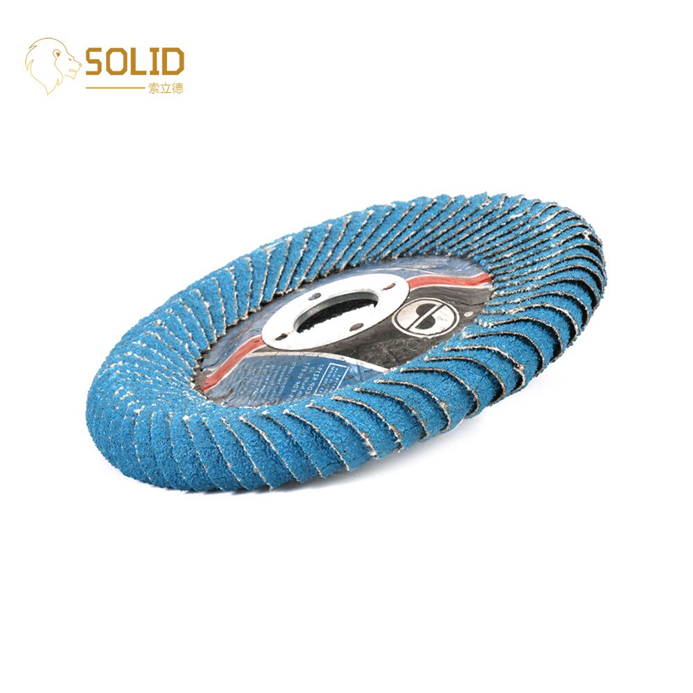 2Pcs 4 Inch Flap Sanding Disc Round Abrasive Polishing Wheel 5/8" Bore for Grinding Metal,Wood and Stainless Steel 100x16mm