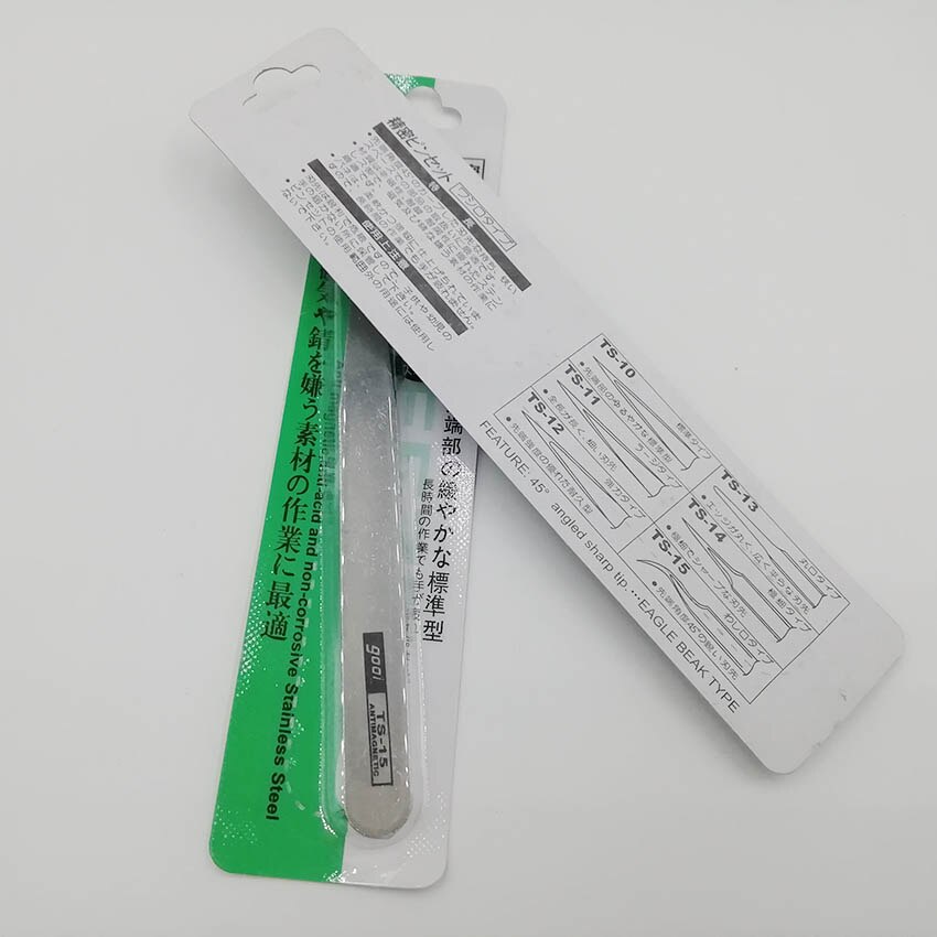 Stainless Steel Nail Art Tweezers, straight bended rhinestone picker nipper, DIY tool accessory