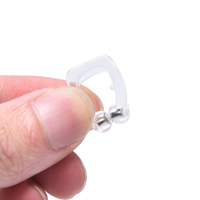 Pince-nez magnétique Anti-ronflement, 1/2/4 pièces, dispositif d&#39;aide au sommeil, pince-nez, Portable, silencieux, pour dormir