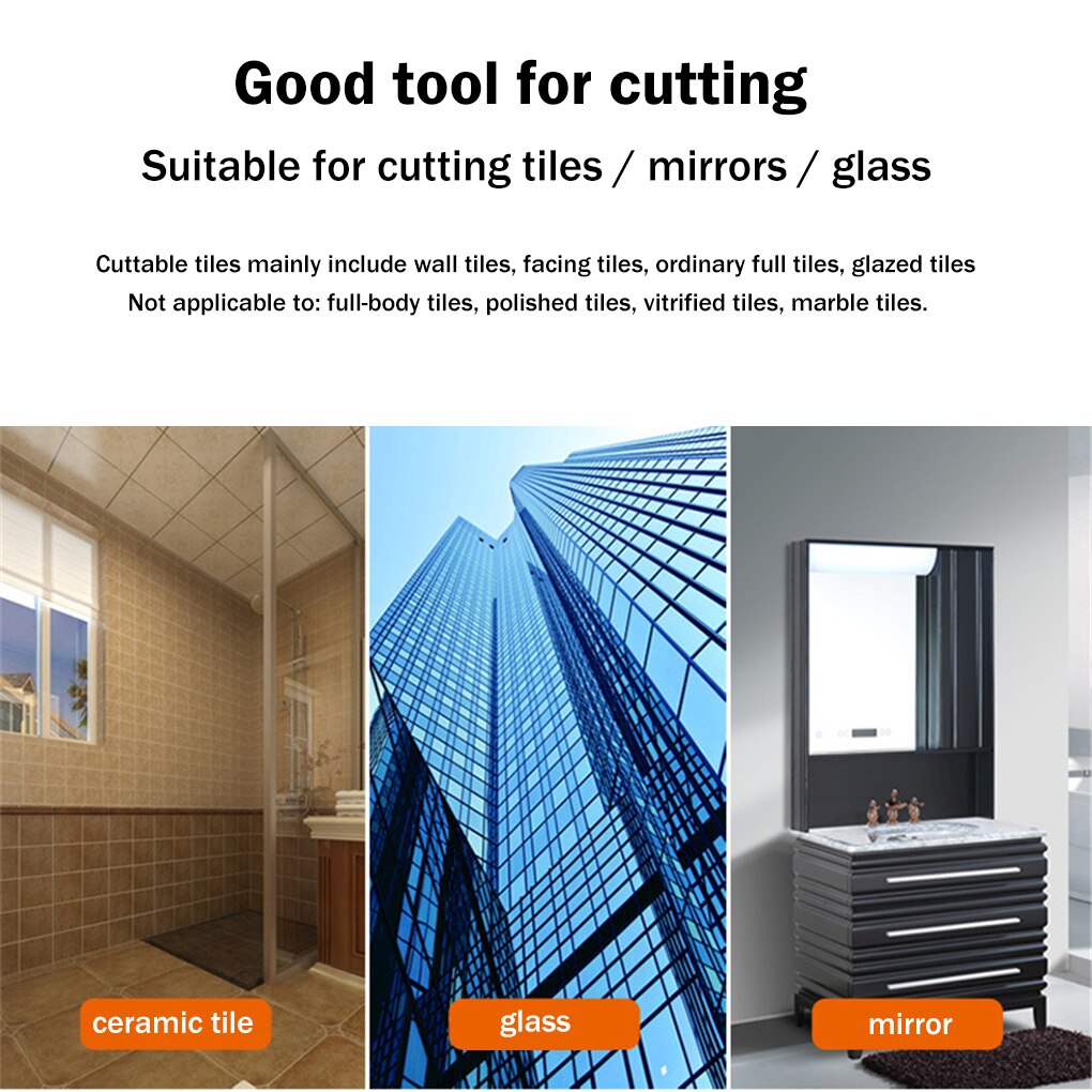 High-strength Glass Cutter Tile Handheld Multi-function Portable Opener Home Glass Cutter Diamond Cutting Hand Tools Kit