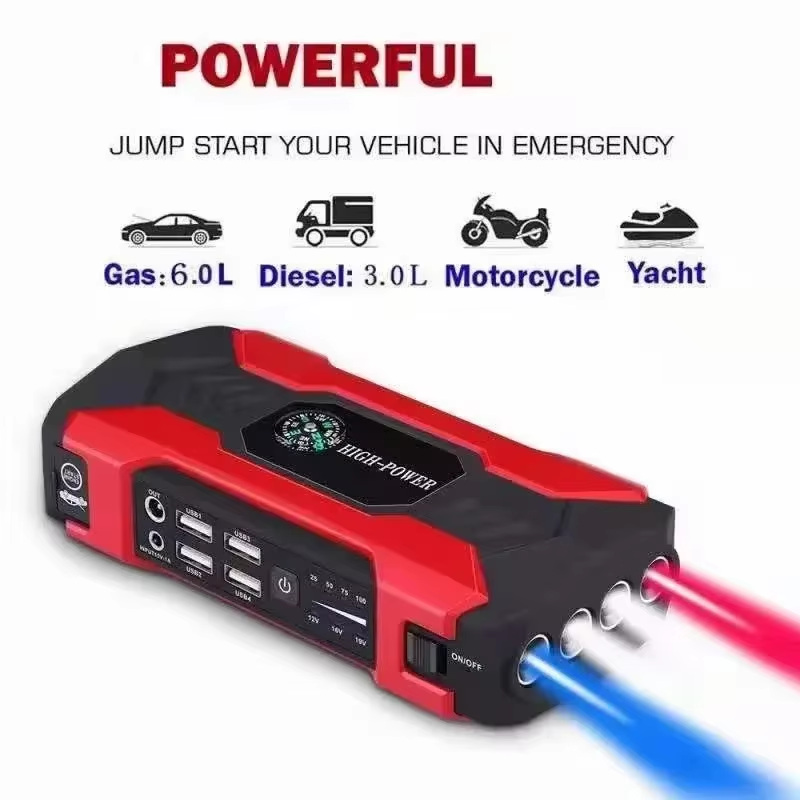Bil jump starter start enhed batteri power bank 12 v 98000 mah jumpstarter auto buster nødforstærker bil oplader start start