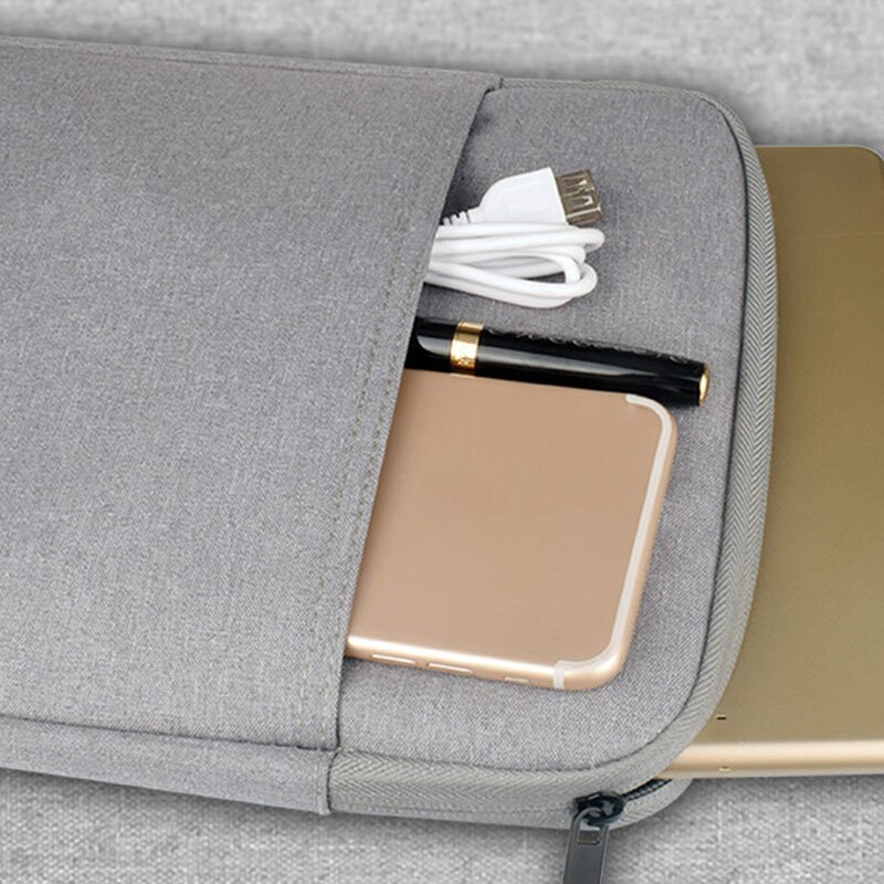 Multifunctional A4 File Hand-Held Zipper Storage Bag Men and Women Portable Ipad Laptop Phone File Notebook Organizer Case Bag