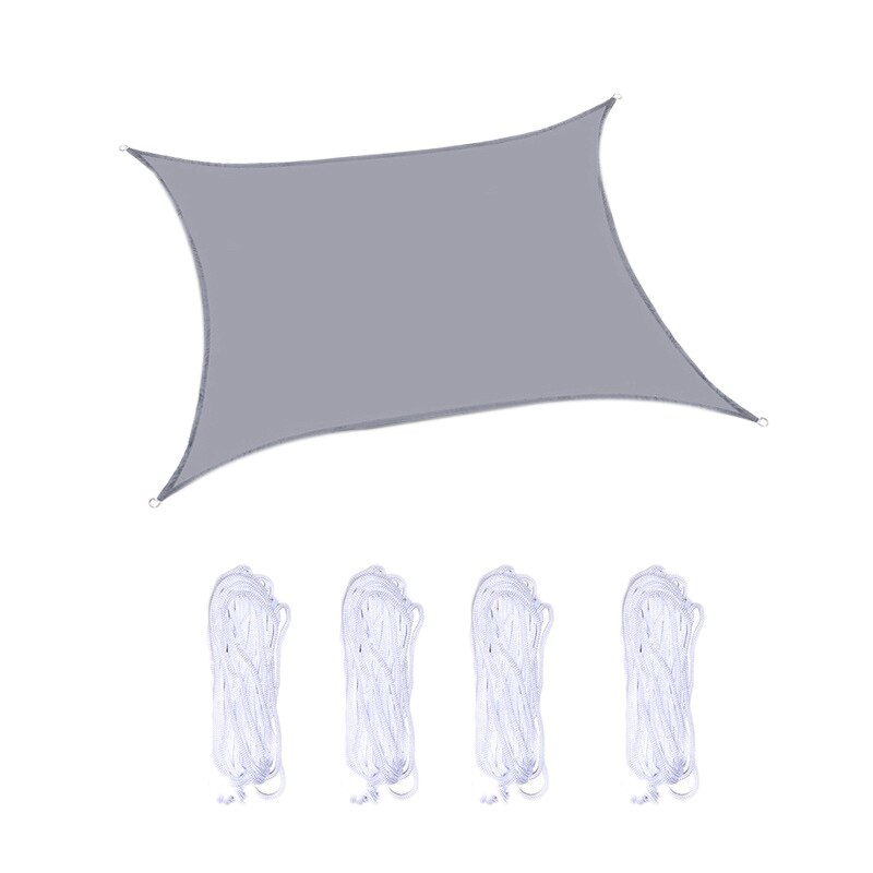 10X 10FT Square Awning Sun Shading Net UV Block Sun Shade Sail Perfect for Patio Outdoor Garden: Light Grey
