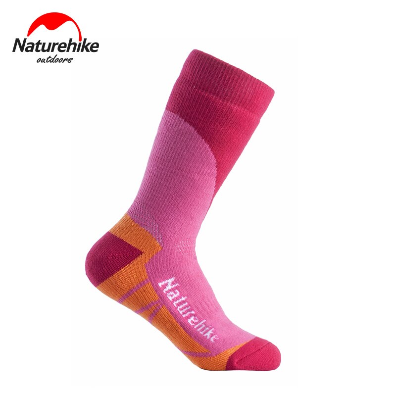 Naturehike Outdoor Socks - Knee-High, Quick-Drying, Thermal - for Men & Women Hiking: Women Rose