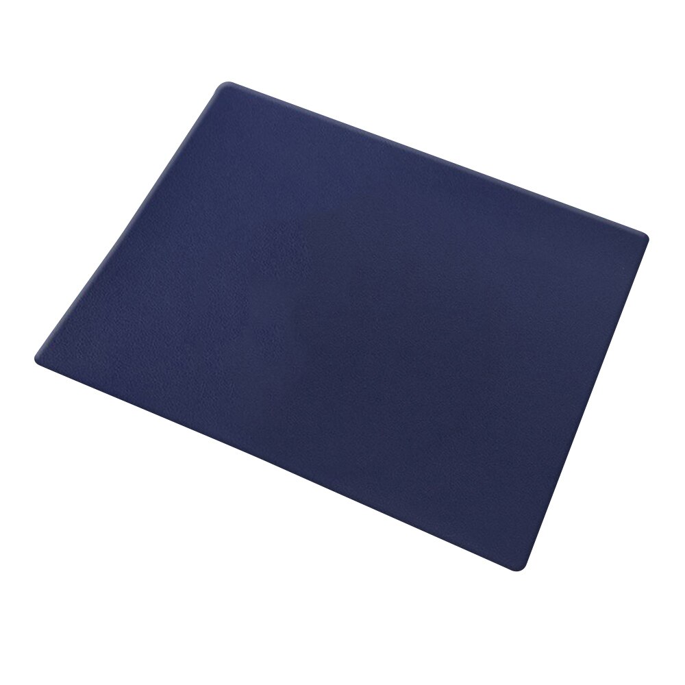 Anti-slip Mouse Pad PU Leather Waterproof Gaming Mice Mat Desk Cushion Comfortable For Home Office Laptop PC MacBook Mousepad: Blue