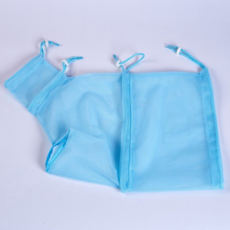 Upgrade Cat Grooming Bag Bathing Shower Mesh Bag Adjustable Breathable Polyester Anti-Bite Anti-Scratch Cat Restraint Bath Bag: B blue