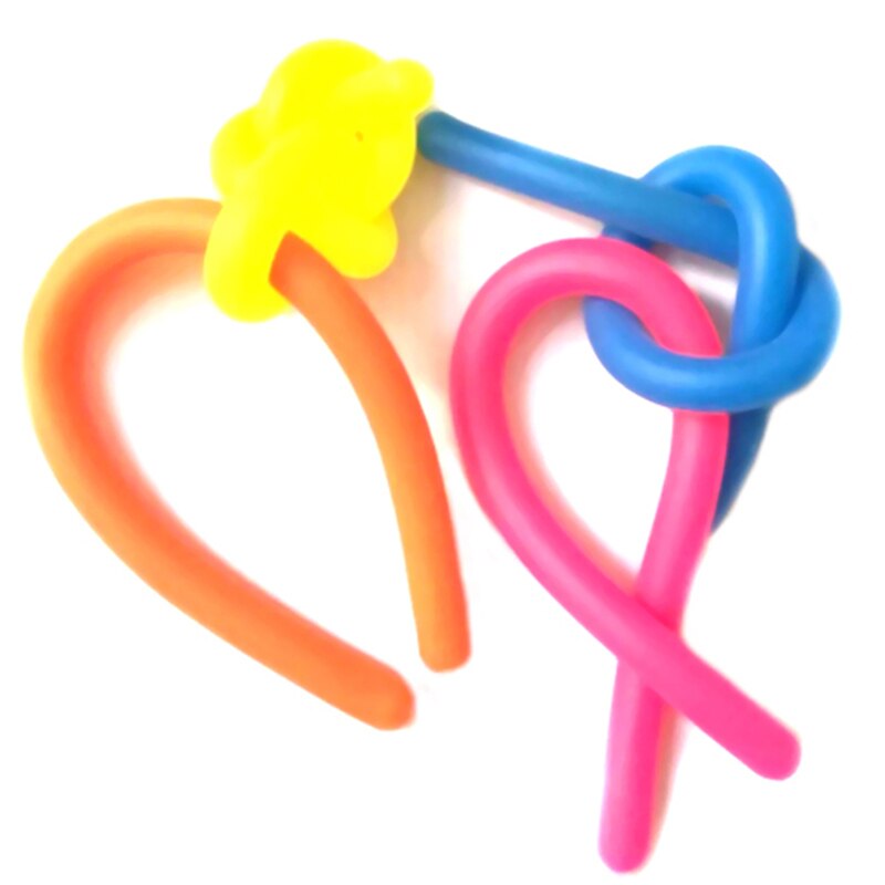 Children Adult Decompression Toy Luminous Noodle Stretch String TPR Rope Anti Stress Toys String Fidget Autism Vent Toys 30cm