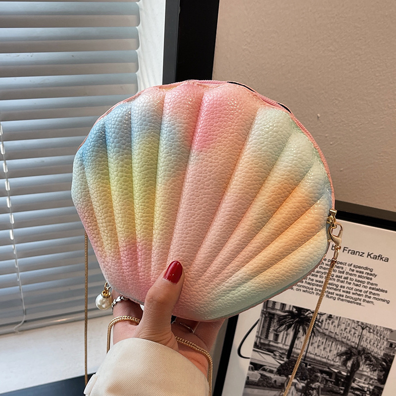 Kleine nischentasche für damen, trendige, 2022 sommer-umhängetasche mit kette #39 muscheltasche