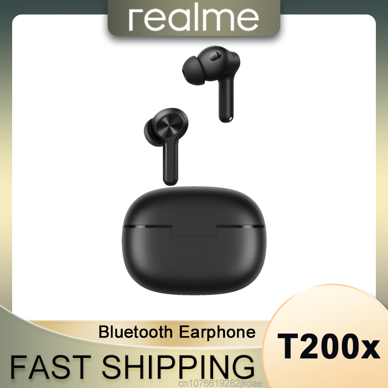 Realme buds  t200x auricolari 25db cuffie da gioco con cancellazione attiva del rumore, wireless bluetooth 5.4, 600 mah, lunga durata in standby