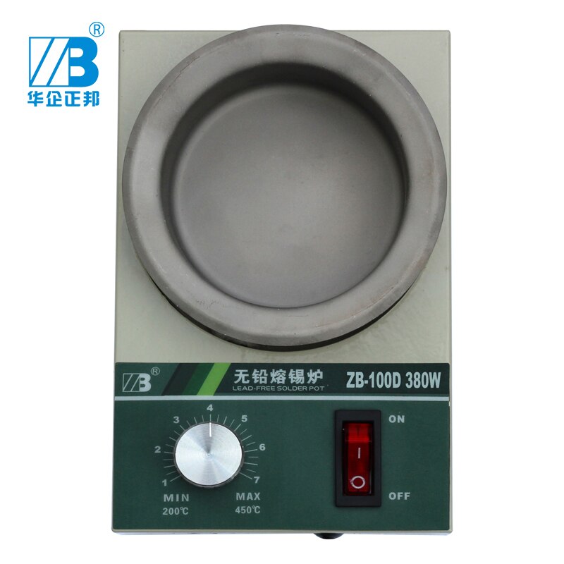 Soldering Iron Lead Free Solder Pot Soldering Desoldering Bath Tin melting furnace Wire Tinning Tool