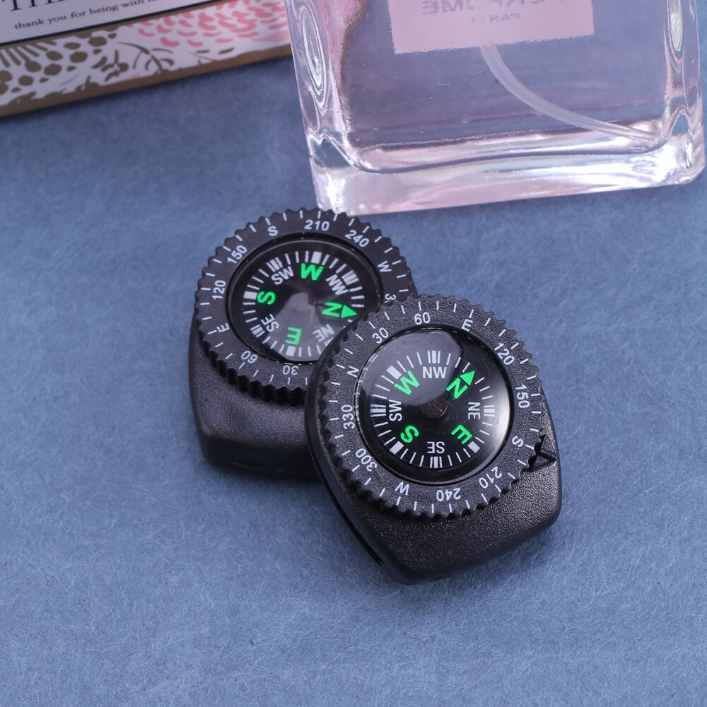 2 PCS Detachable Compass Waterproof Portable Compass Camping Compass Survival Tools for Watch