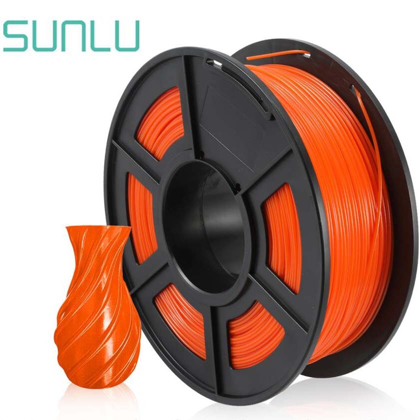 Filamento SUNLU PETG 1,75mm 1KG Anycubic 100% sin burbujas 3D filamento Anycubic Mateial para PenGood 3d para impresión Pedant Lamshape: PETG-ORANGE