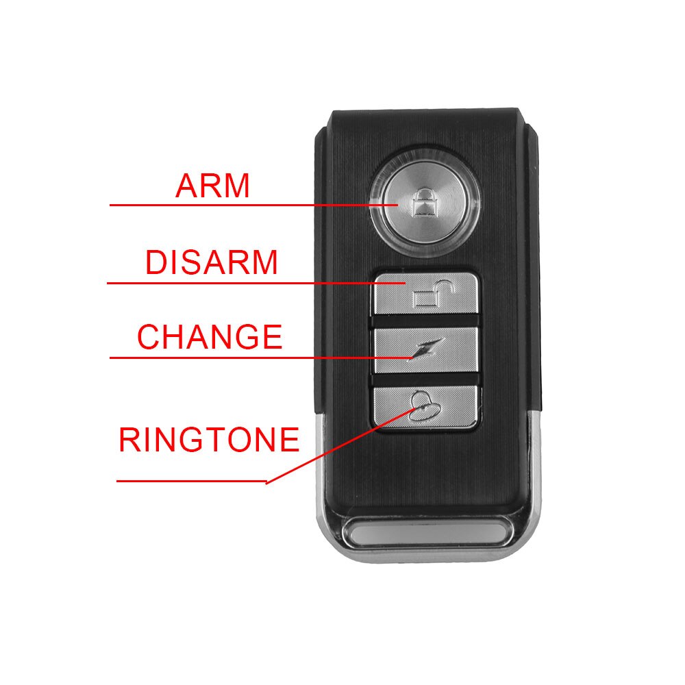 IP55 Bicycles113DB PC Alarm 3 Gears Adjustable Remote Control Electric Motors Induction Vibrations SOS Vehicle Search Function