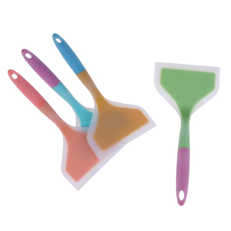 Silicone Spatula Beef Meat Egg Kitchen Scraper Wide Pizza Shovel Non-stick Turners Food Lifters Home Cooking Utensils