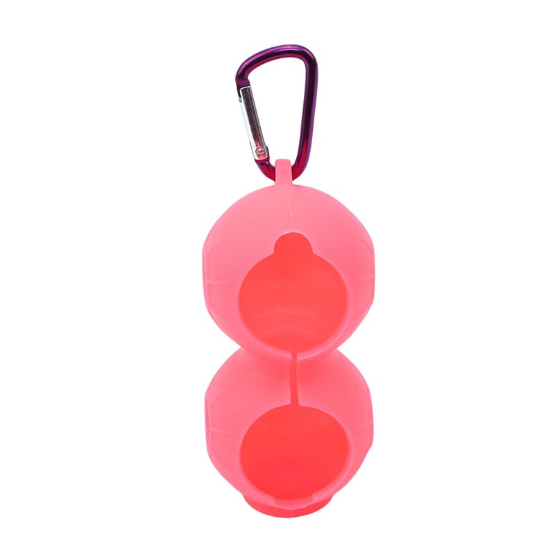 Golf Silicone Ball Set 2 Pieces Golf Accessories Golf Silicone Protective Cover Can Be Hung On The Belt: pink