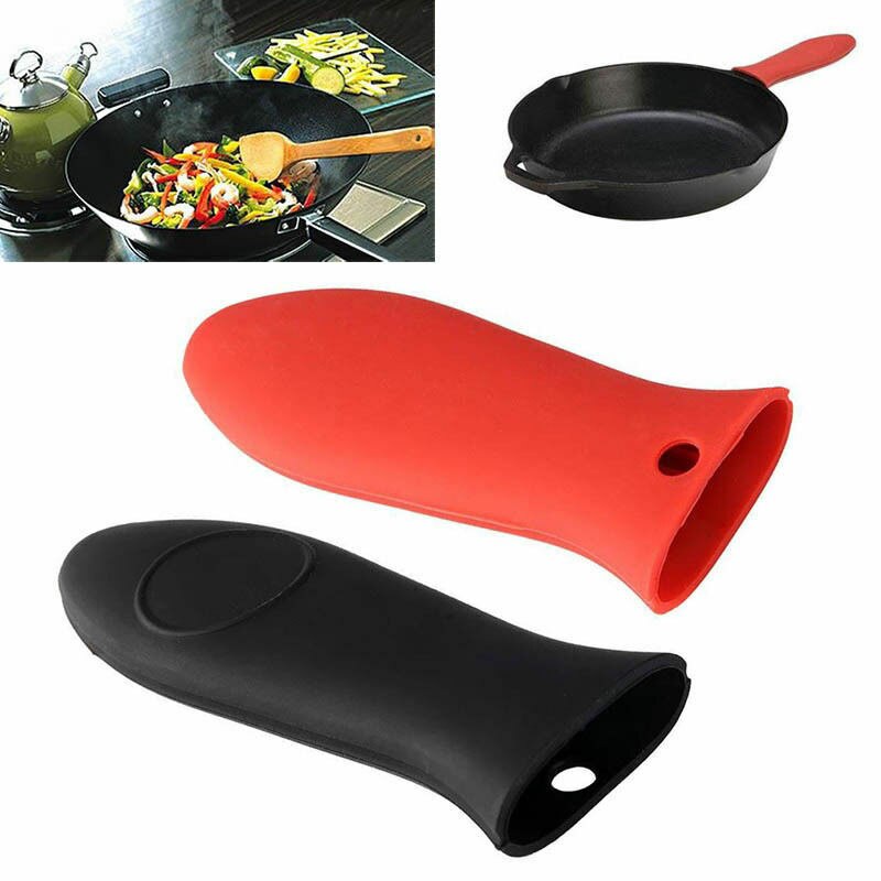 Soporte de silicona con mango , funda de olla, Ashh, agarre para cocina, retención de sartenes