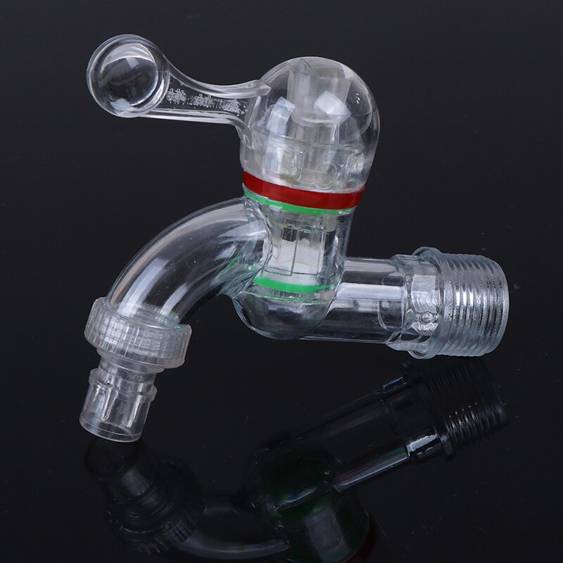 Plastic Male Thread Faucet PC Water Tap Garden Irrigation Connector Washing Machine Water Valve Bibcocks Accessories 15mm 20mm