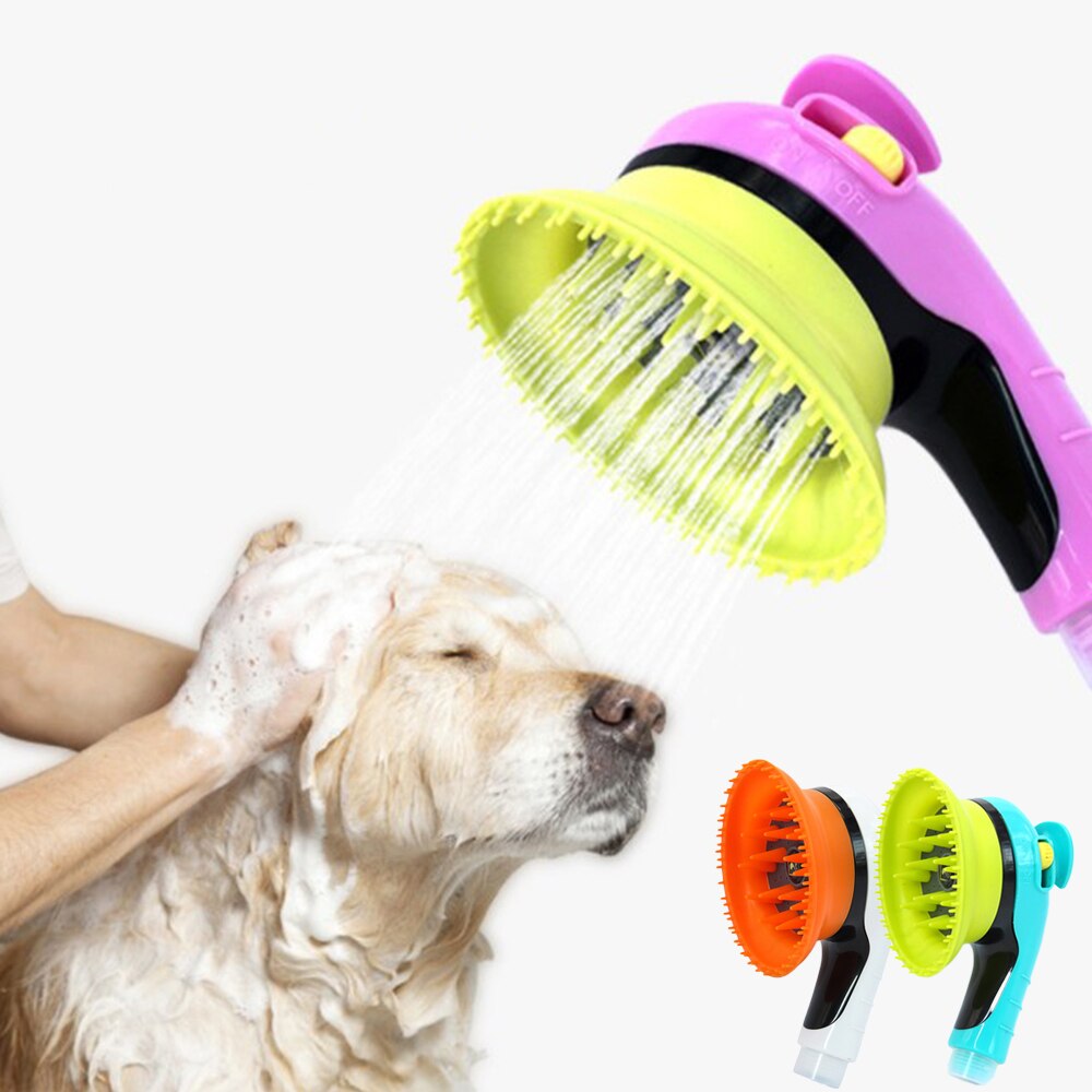 Rociador de baño para perros y gatos, cabezal de ducha, boquilla de ducha de mano multifunción, cepillo de aseo para mascotas, suministros para mascotas,