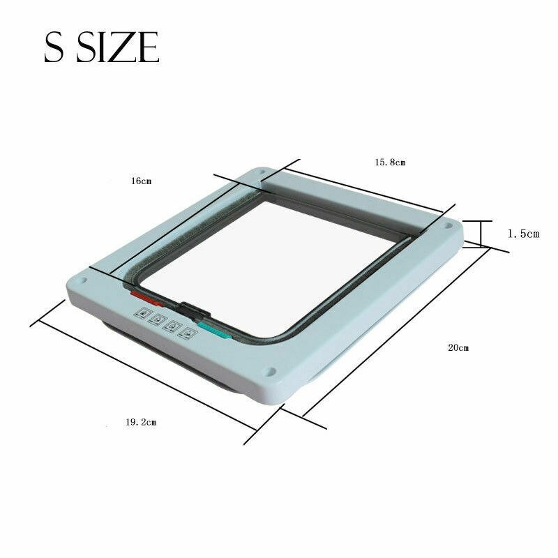 Lockable dog cat kitten security door ABS door plastic S / M / L Animal small cat dog door pet supplies