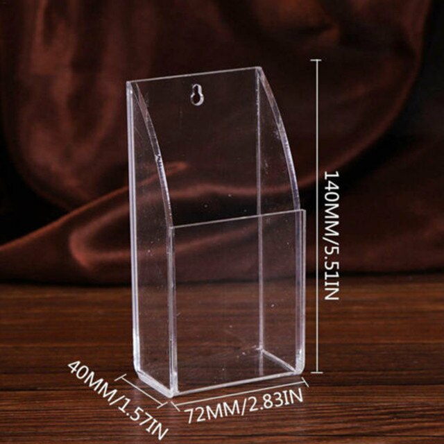 TV Remote Control Holder Wall Mount Acrylic Organizer Stand Box Storage Phone Plug Holder Multifunction USB Charging Stand: One Case