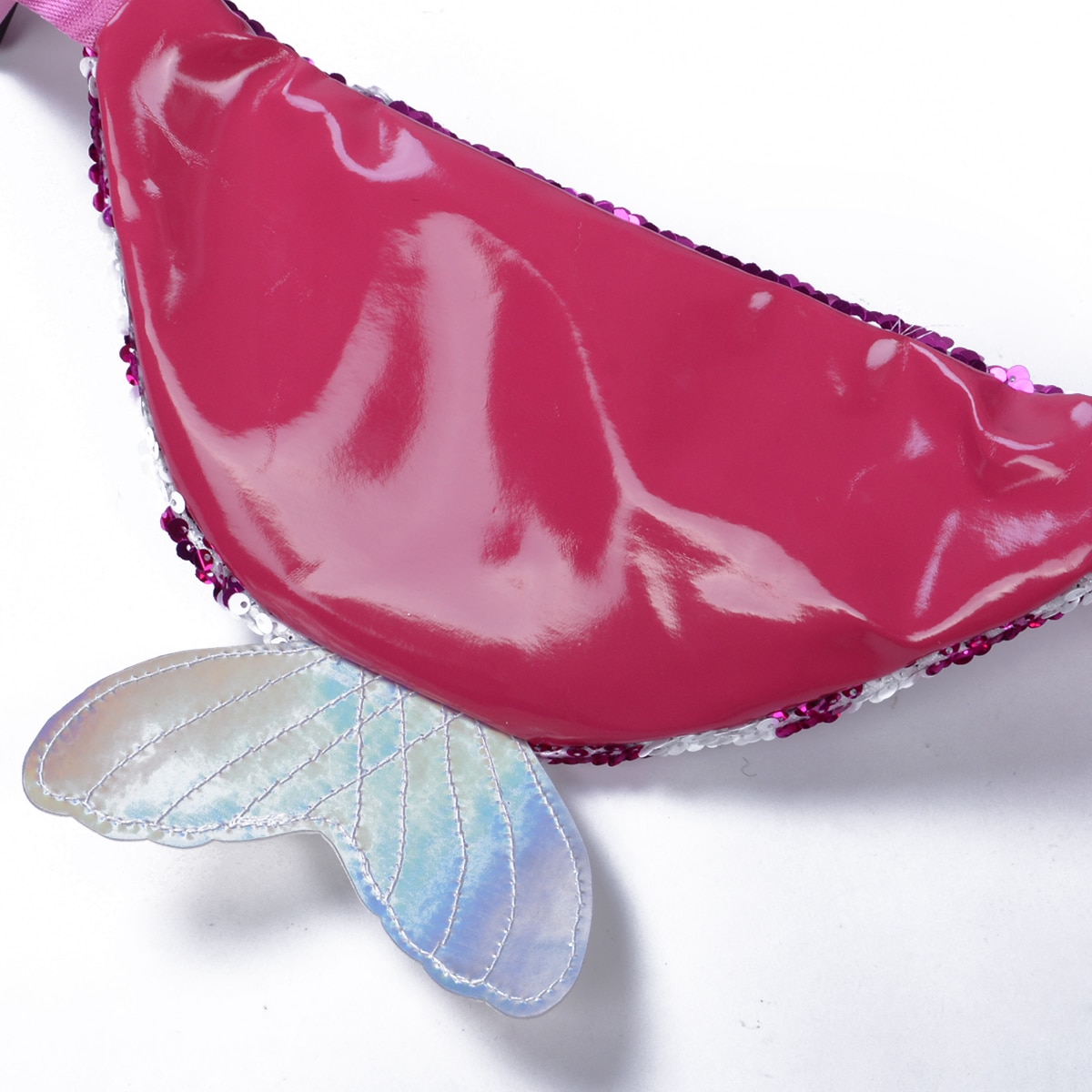 Bebis flicka barn paljetter midjeväska fanny pack barn korskropp bröstväska handväska sjöjungfru form mini bältesväska hip bum bag
