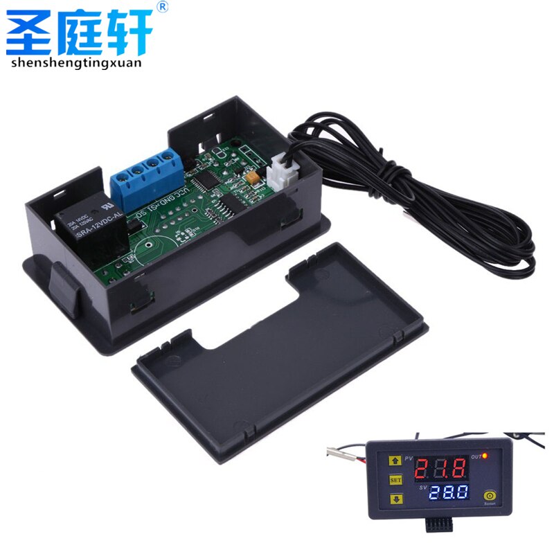 W3230 Mini Digital Temperature Controller 12V 24V 220V Thermostat Regulator Heating Cooling Control Thermoregulator with Sensor