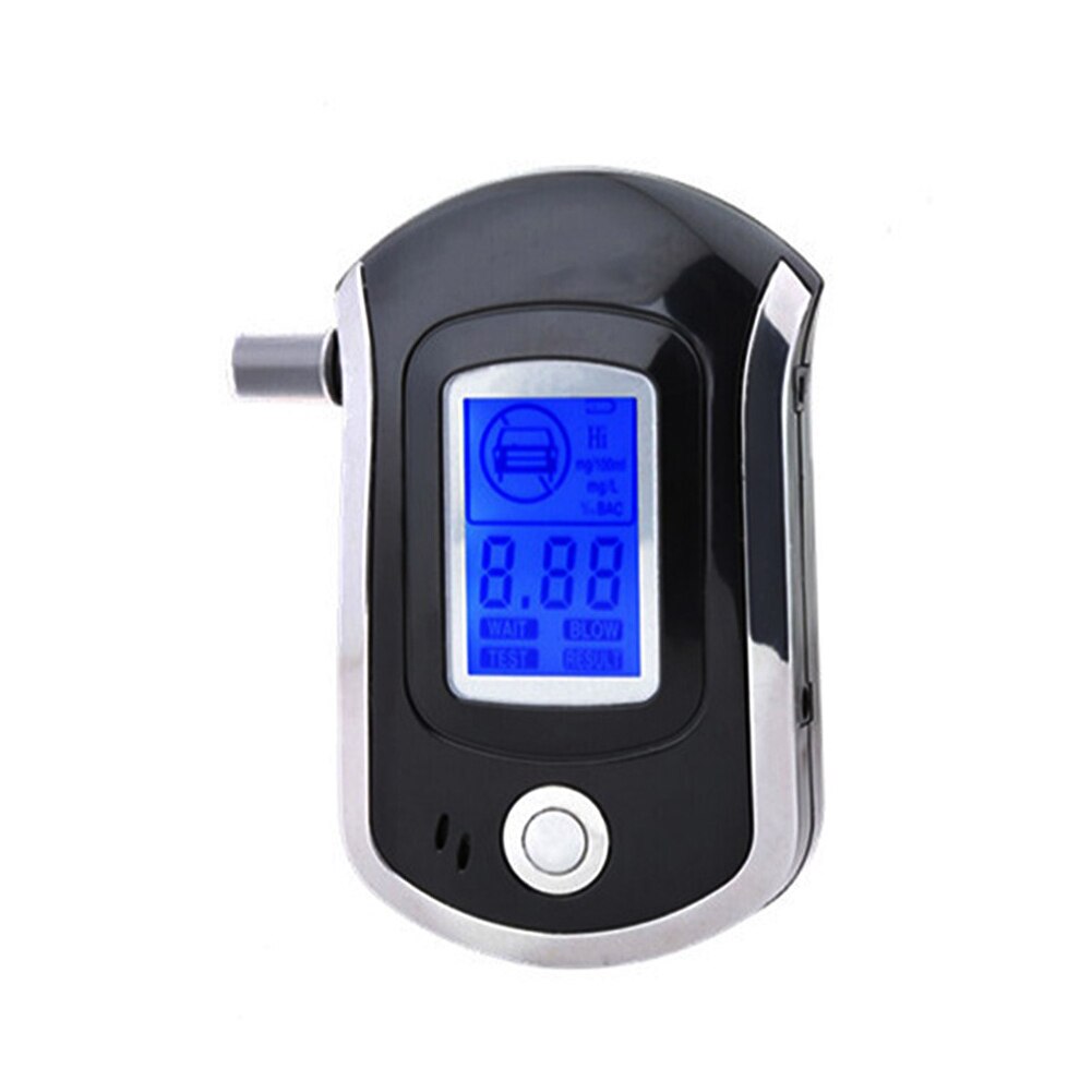 Portable Handheld Digital Breath Alcohol Tester Practical Breathalyzer Breath Drunk Driving Analyzer with 20 Mouthpieces