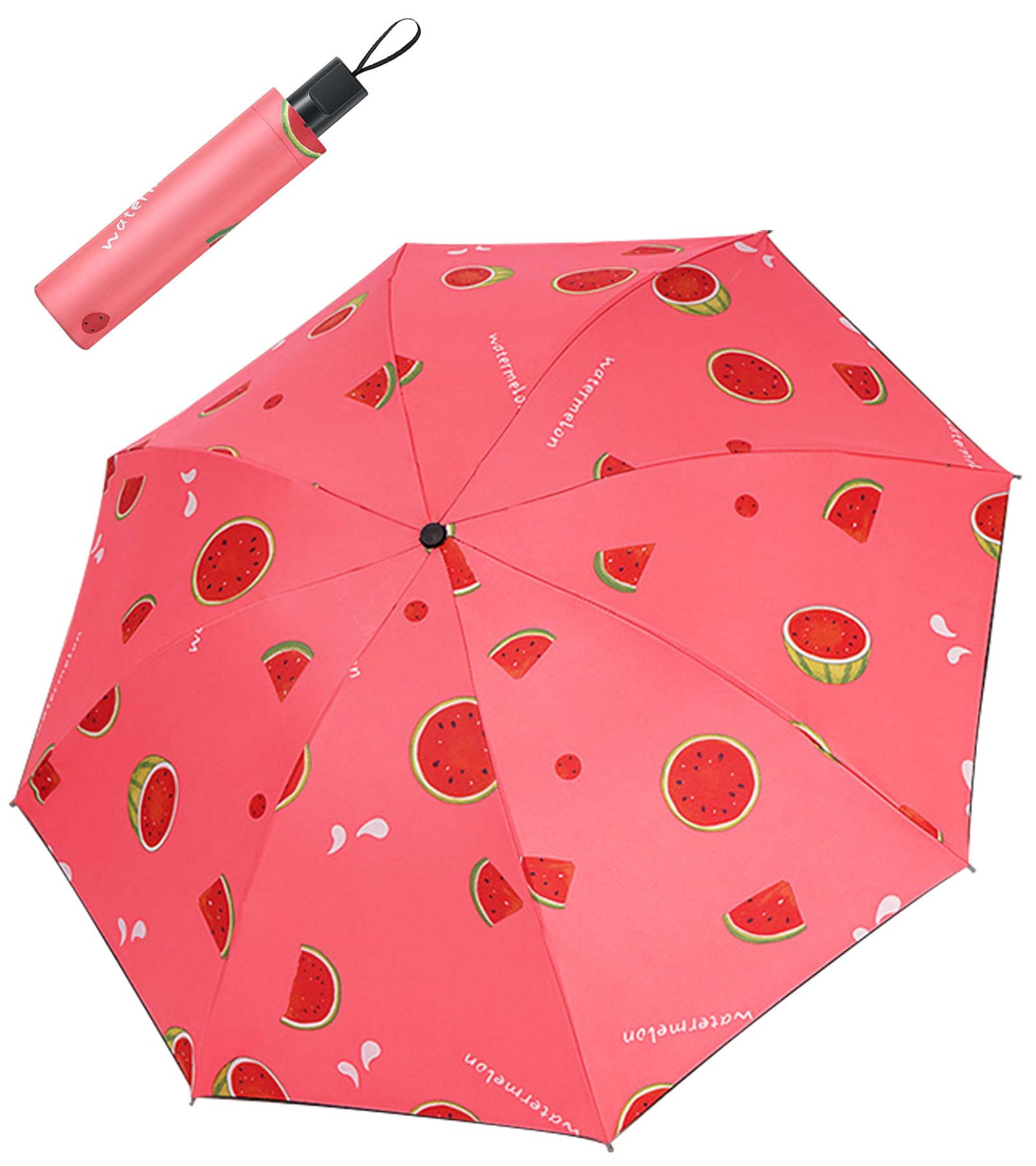Travel Portable Mini Sun & Rain Folding Anti UV Umbrella, Compact Umbrella for Car, Lightweight UV Protection Windproof Umbrella: Silver