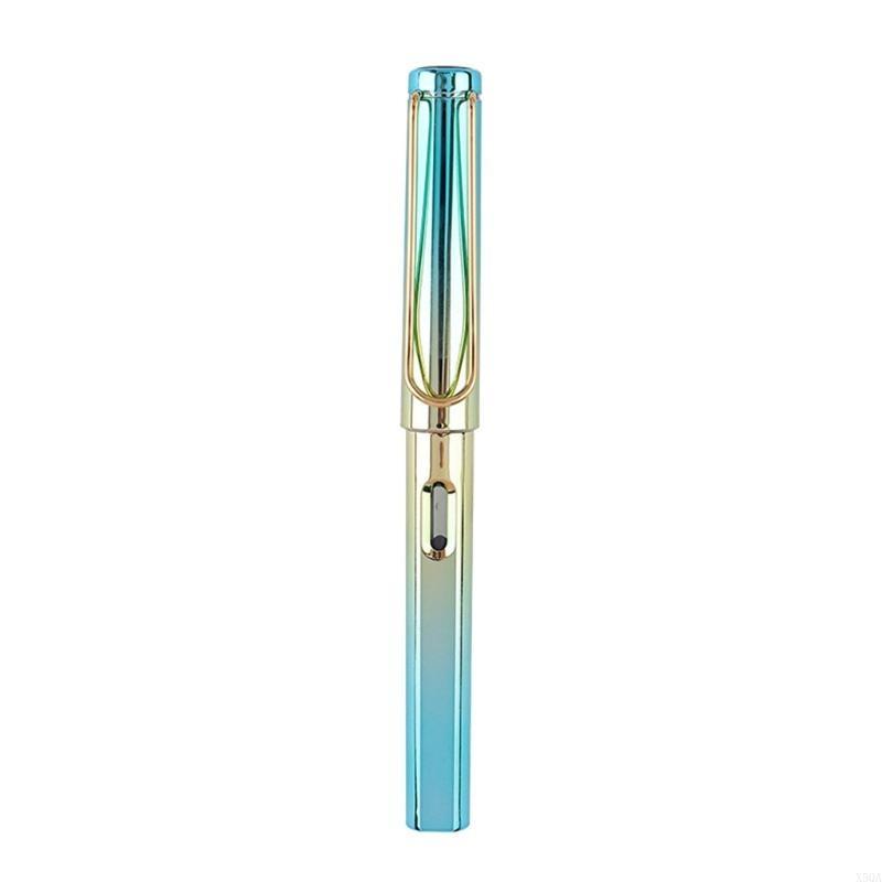 Fountain Pen Gradient Color Pen Body Piston-Filled for Calligraphy Practicing: green
