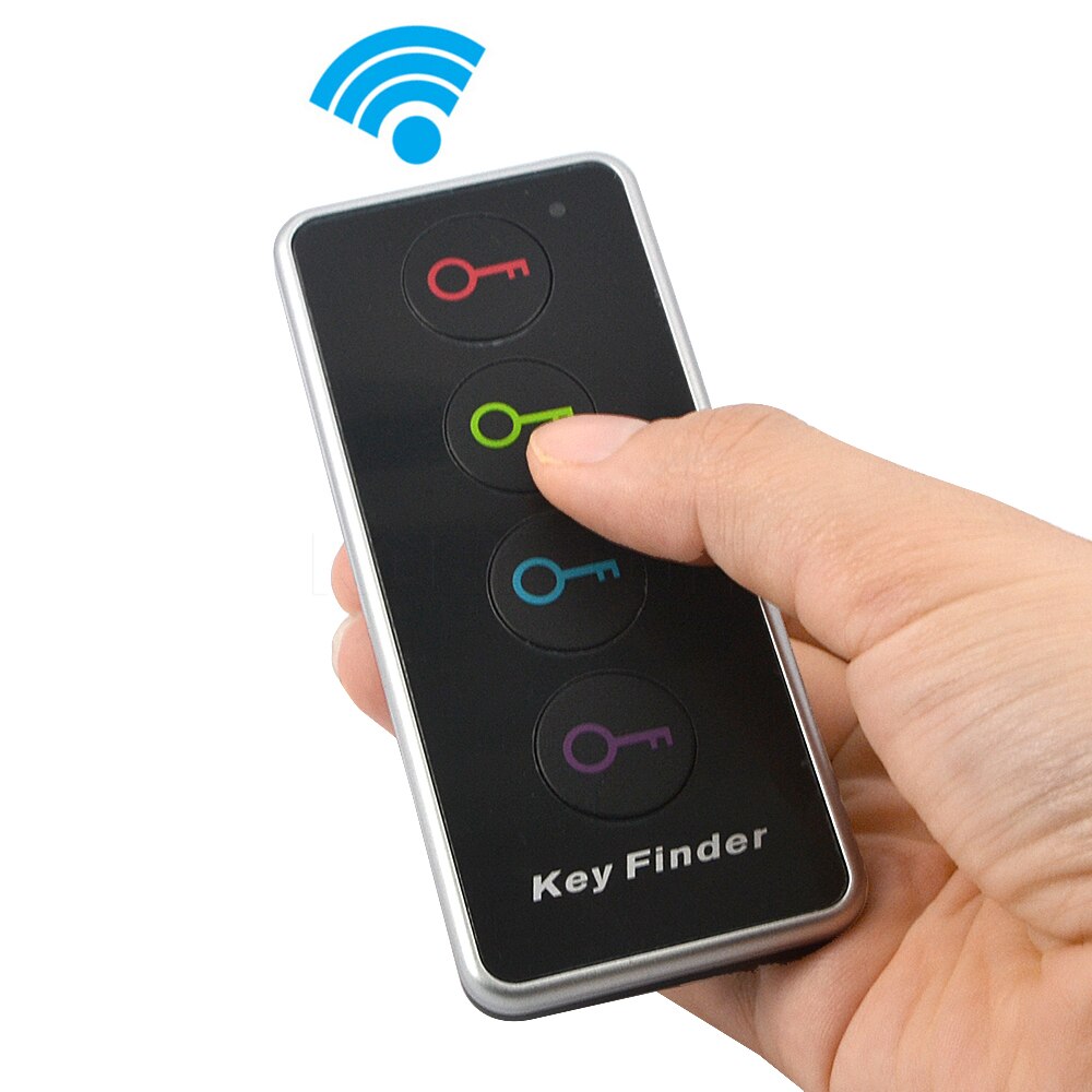 2017 Hot 4in1 Avanzata Key Finder Wireless Remote Locator Anti-Perso con funzione di Torcia 4 ricevitori e 1 dock stazione di dominante