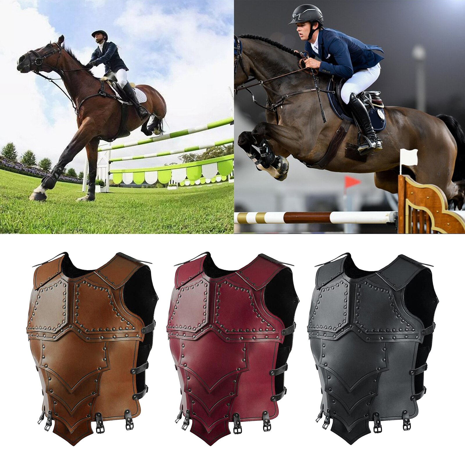 Ridevest, beskyttervest til ridning | ridetræning vest for kropssikkerhedsvest til unisex voksne, m