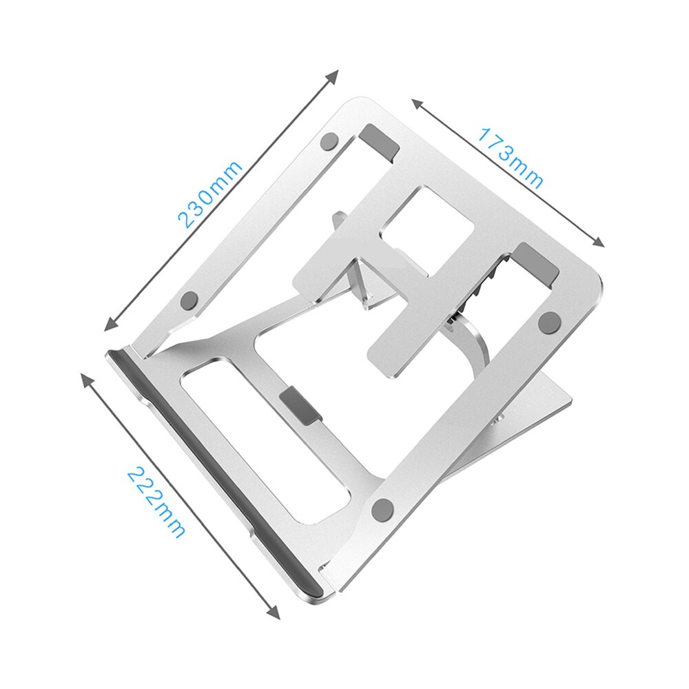 Aluminium Alloy Laptop Stand for MacBook/Asus/Lenovo/HP Notebook Table Stand Height Adjustable Bracket Holder PC Cooling Stand