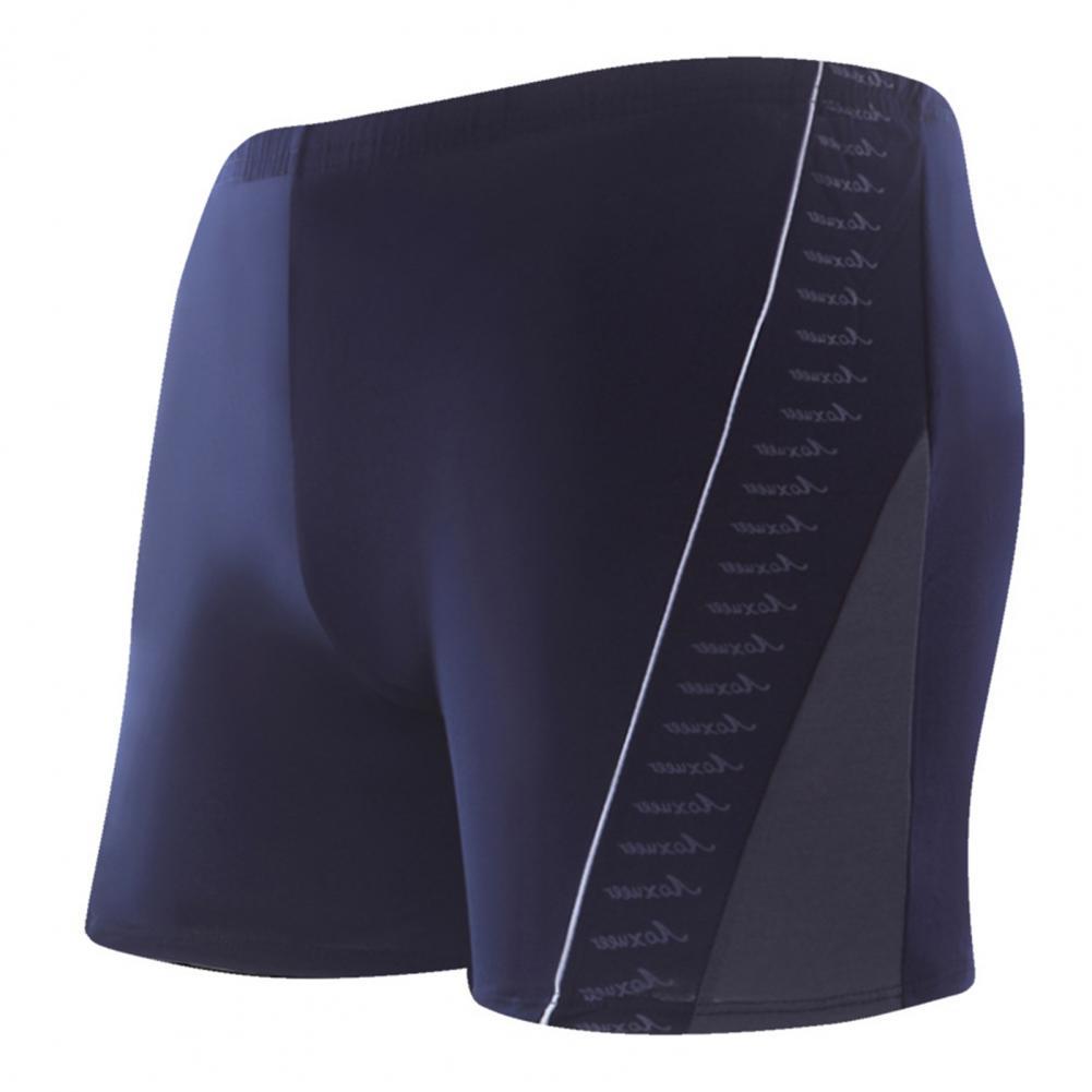 Lightweight Contrast Color Wear-resistant Summer Men Swimwear for Spa:  Grey XL