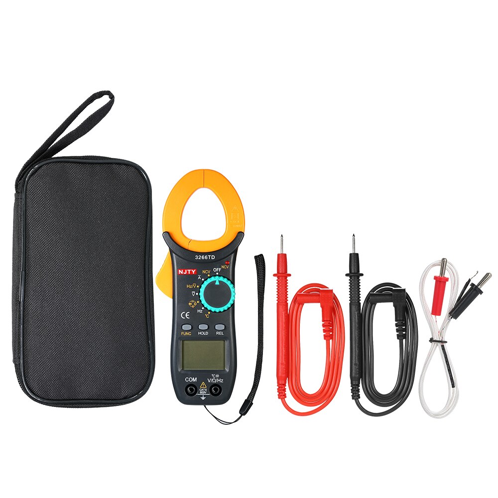 Digital Clamp Meter Auto Multimeter Current Handheld Multimeter LCD Diaplay Measuring Resistance Capacitance Frequency