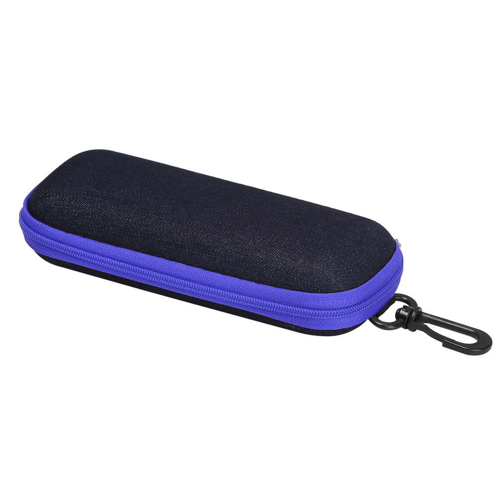 Mode Denim Stof Bril Doos Rits Zonnebril Bescherming Container Brillen Etui Leesbril Organizer Draagtas: green