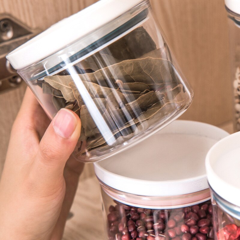 Keuken Voedsel Opslagtank Plastic Transparant Bus Multigrain Container Koelkast Vers Houden Doos Verzegelde Blikken Met Deksels