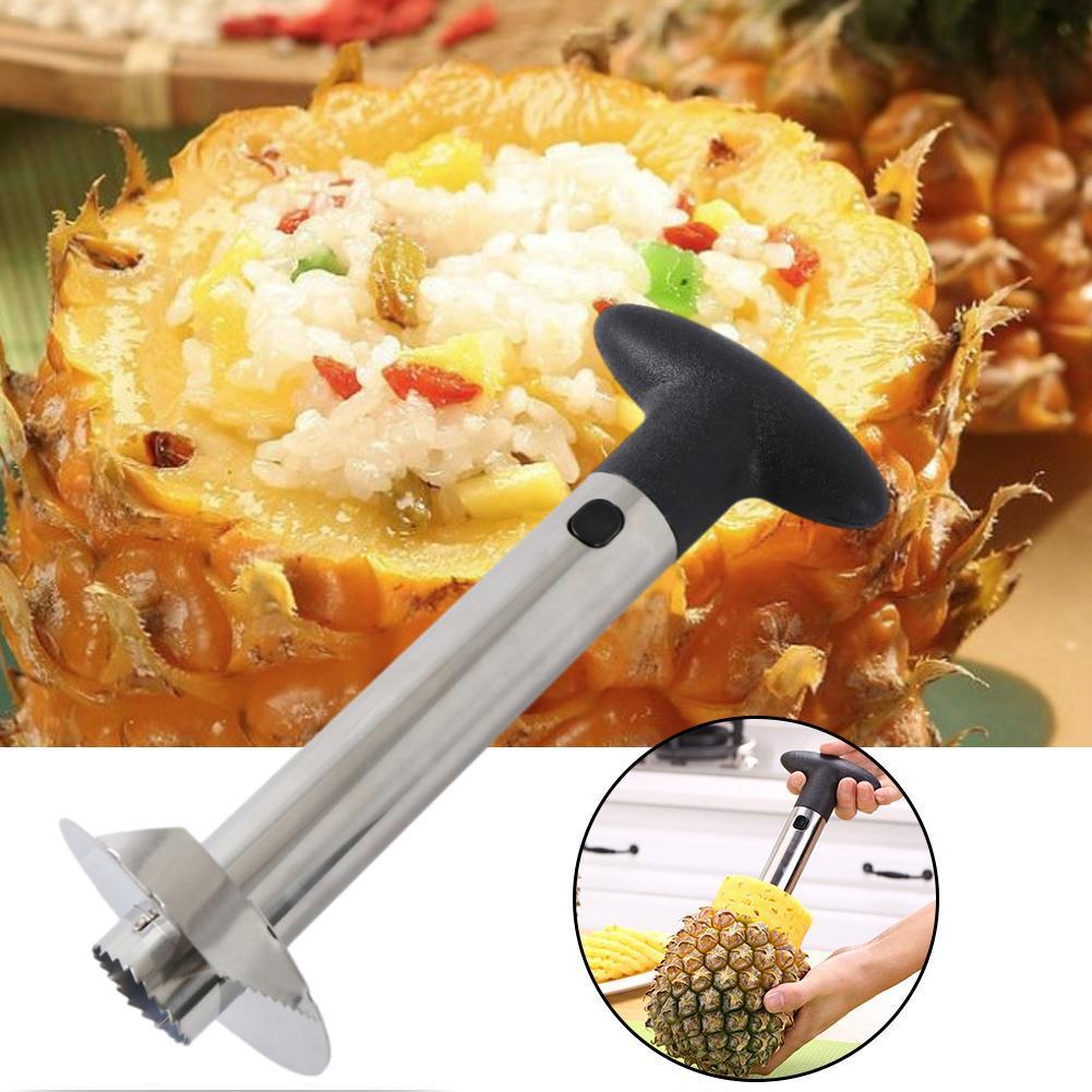 Rvs Pine Apple Peeler Voor Keuken Accessoires Pine Apple Ananas Slicers Apple Fruit Koken Cutter Slicer Q8D9