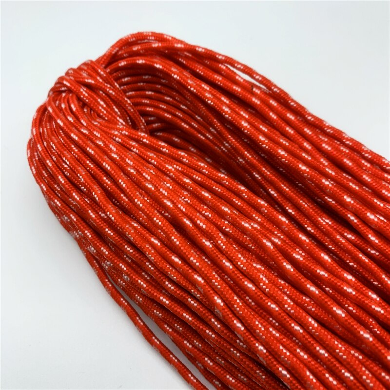 10 yards/Lot 3mm Koord Touw Parachute Lanyard Touw Voor Klimmen Camping Survival Apparatuur Paracord Armband Masker Lanyards: Citroengeel