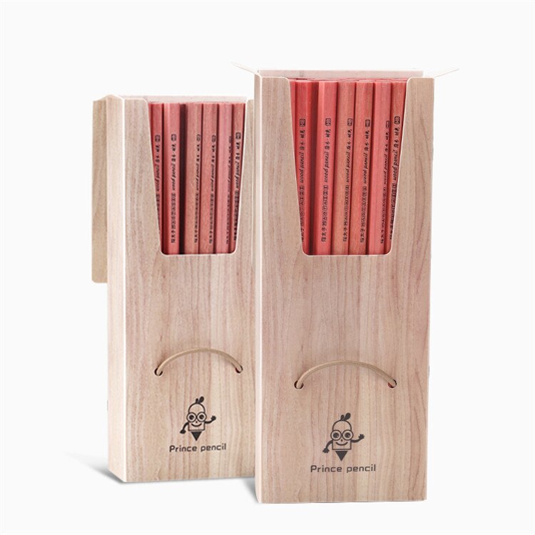 36 PCS/Box Colorful Wooden HB Pencil Standar With Pencil Case Stationery Pencil Drawing Painting Writing School Office